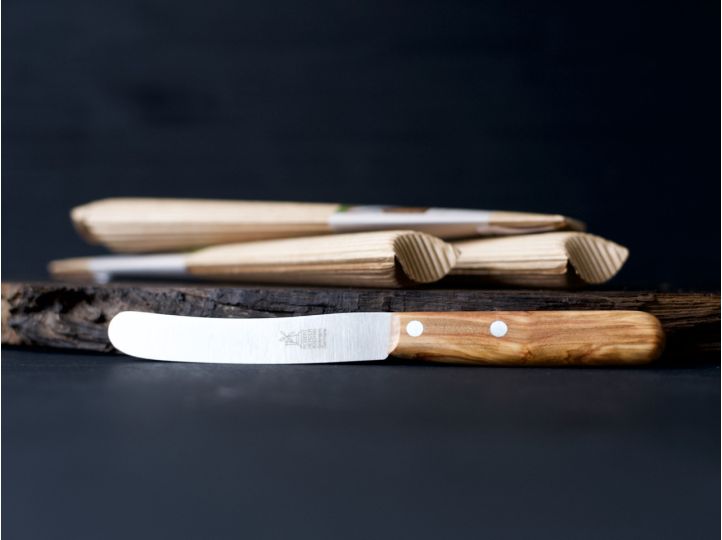 Windmühlenmesser - Kleine Buckels | Olive | 95mm Klingenlänge | Original von Herder aus Solingen