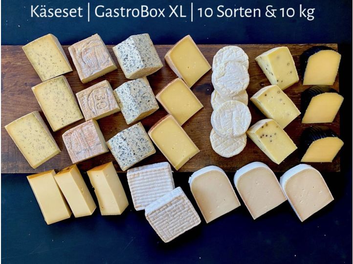 Käseset | Gastrobox XL | 10 Sorten = 10 kg
